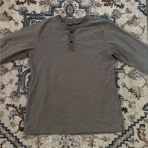 Men's Gray Lululemon Henley Shirt